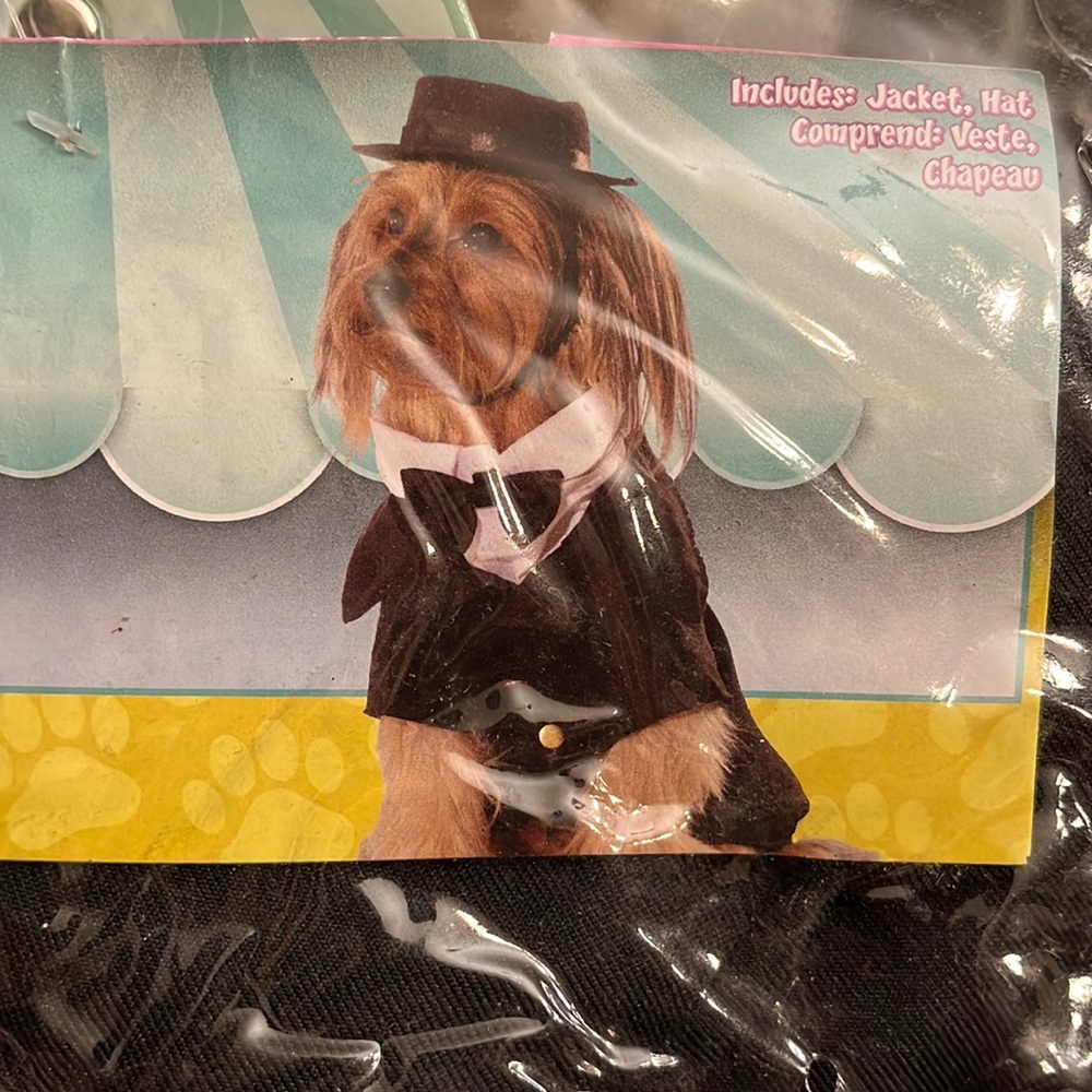 Rubies Pet shop boutique DAPPER DOG Pet Costume NEW medium
